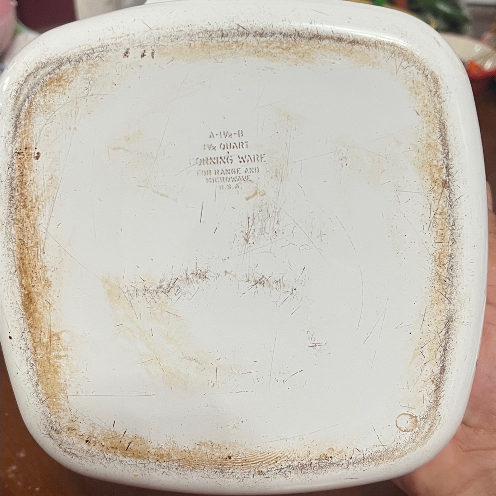 2 Vintage Corningware Spice O' Life A-1-B, 1 1/2 and 1 quart casseroles No lids - Picture 5 of 6